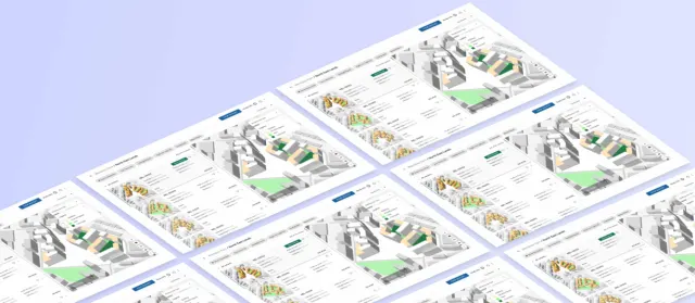 Grid of computational design iterations