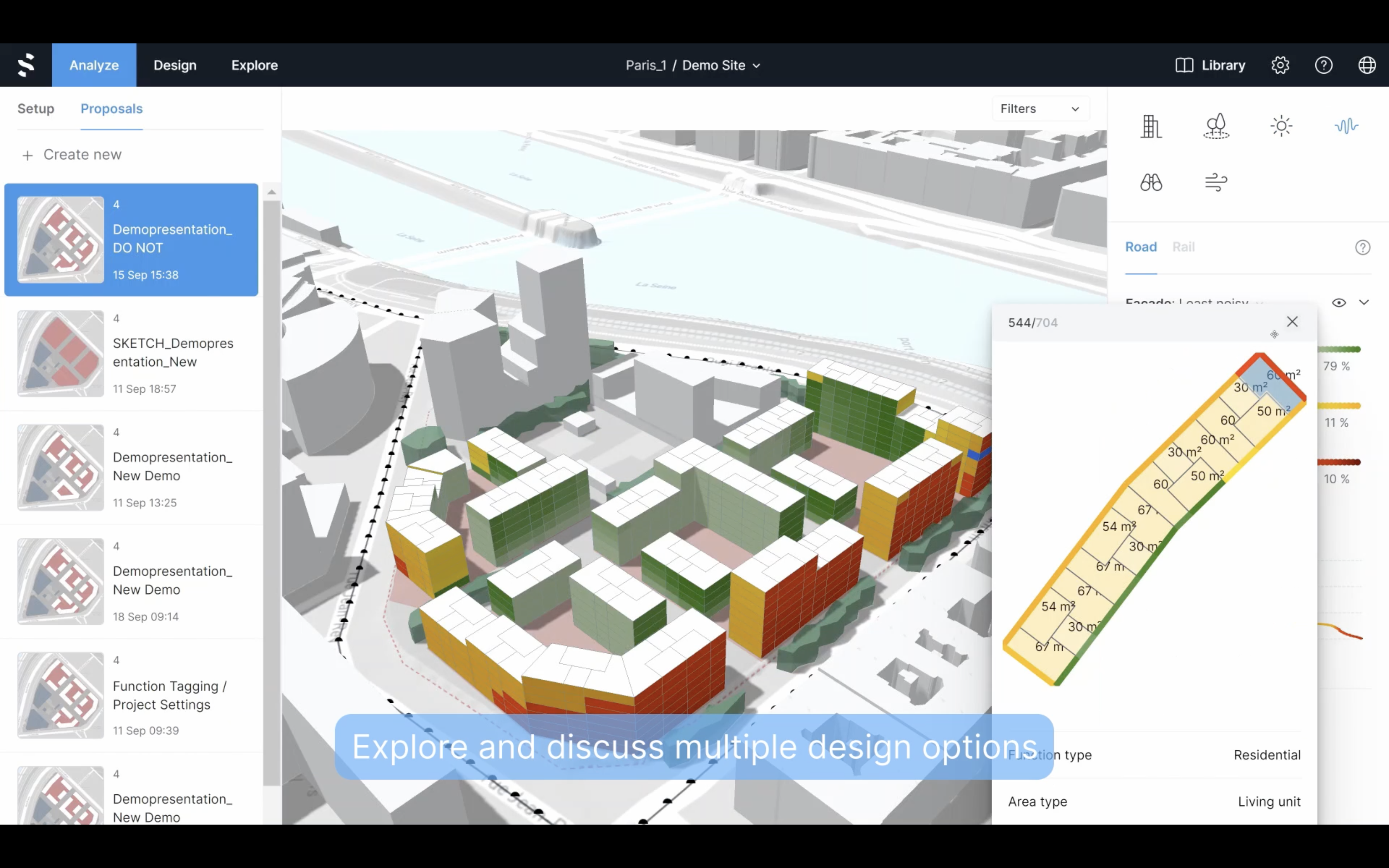 Spacemaker AI product interface